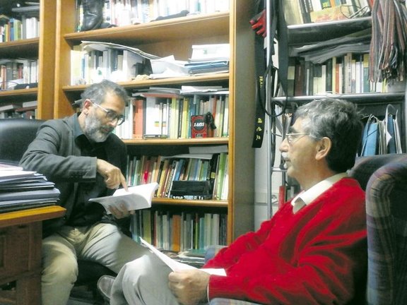 José Marcelo (a la derecha) con Francisco Guerrero
