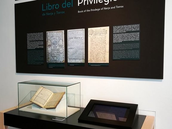 Libro del Privilegio en el Museo de Nerja