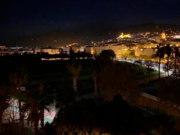 Parque María Zambrano de noche