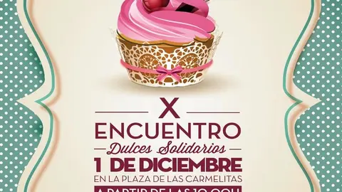 Cartel de los dulces solidarios