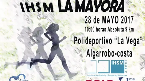 Cartel de la carrera pupular de La Mayora