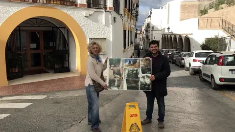 Los ediles de IU Miguel Ámgel Sanchez y Alicia Pérez