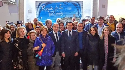 Moreno en la sede del PP rinconero