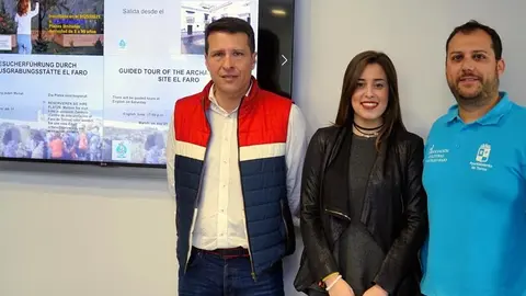 Medina y Ruiz Gálvez en el museo