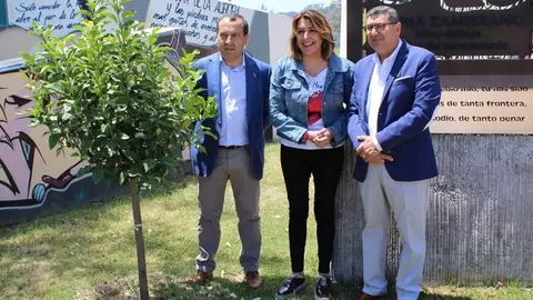 Susana Díaz, Antonio Moreno Ferrer y José Luis Ruiz Espejo