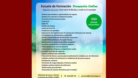 Cartel de los cursos