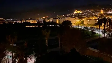 Parque María Zambrano de noche