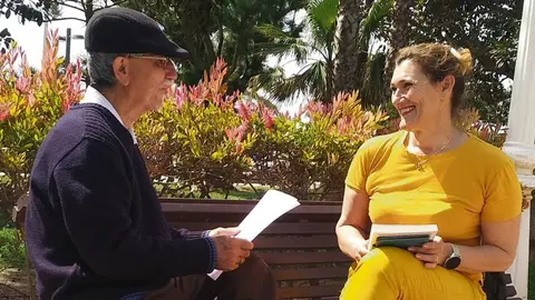 José Marcelo con Amalia Jiménez