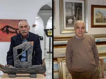 De izq. a der.,José Casamayor y Claudio López