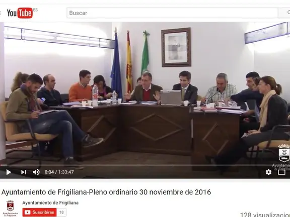 Captura de pantalla del canal de vídeo de Frigiliana