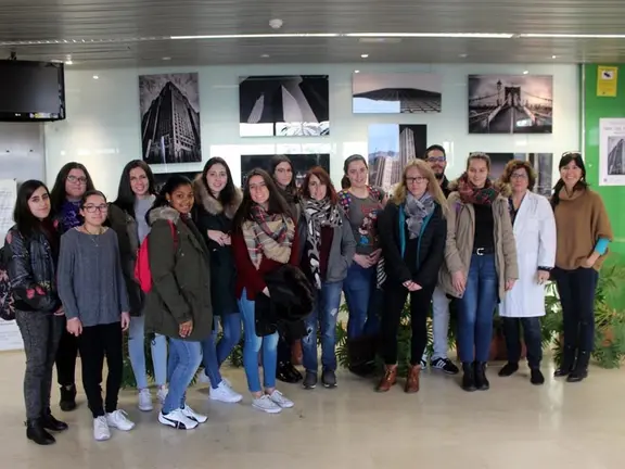 Estudiantes en el hospital comarcal