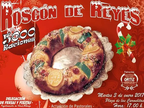 Cartel del roscon de reyes