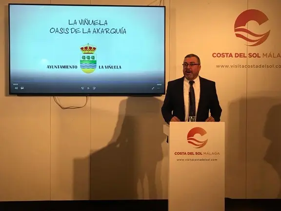 La Viñuela en su presentación en Fitur