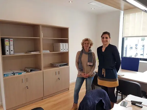 Pérez y Martín en la Oficina de Defensa de la Vivienda