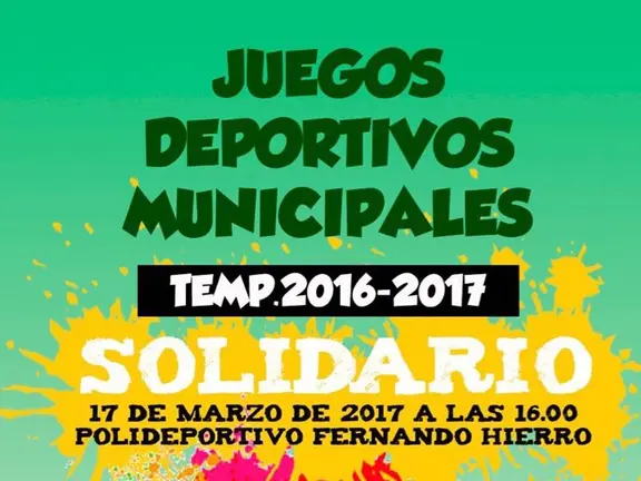 cartel juegos deportivos