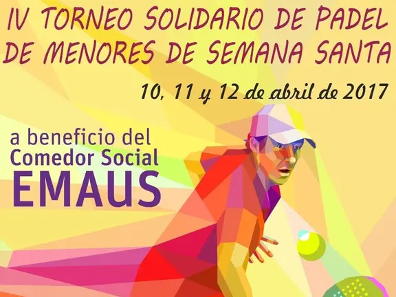 Cartel del torneo de pádel