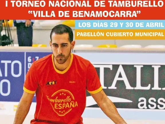 Cartel I Torneo Nacional de Tamburello Villa de Benamocarra