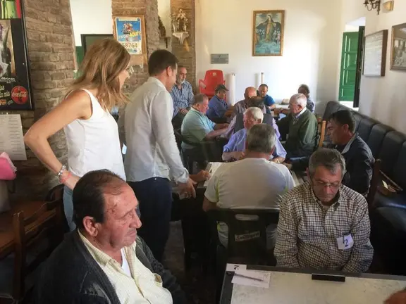 Medina y Extremera con los mayores