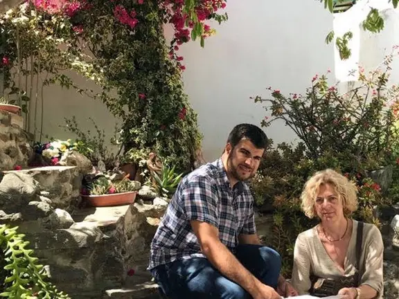 Los ediles de IU en la Zorrilla