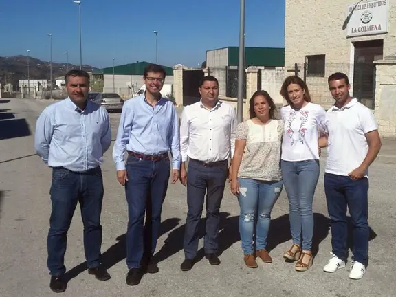 El grupo socialista de Diputación en Colmenar