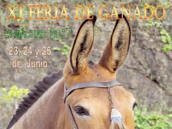 Cartel de la Feria de Ganado de Almáchar