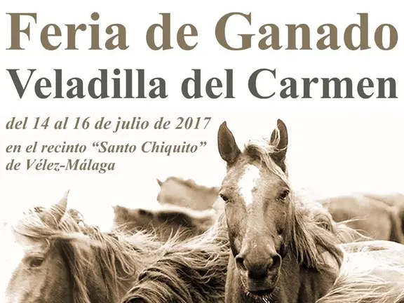 cartel feria ganadera veladilla