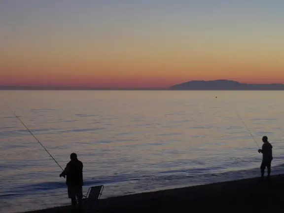 Atardecer de otoño en Torrox Costa