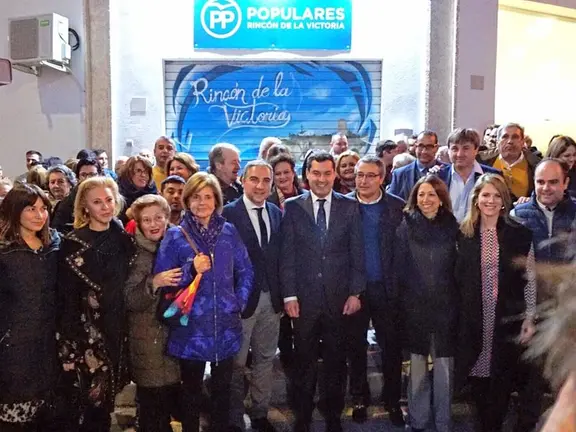 Moreno en la sede del PP rinconero