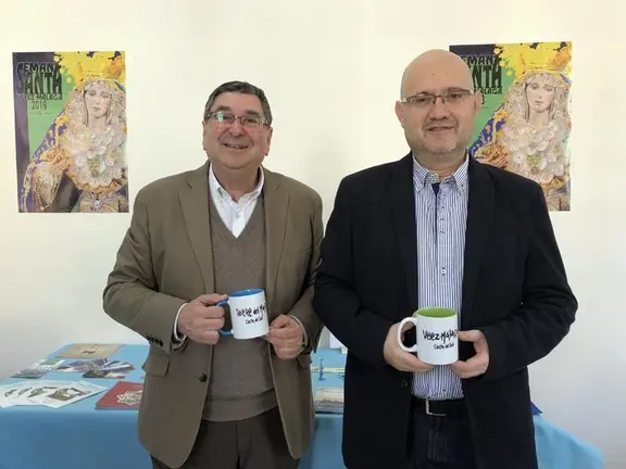 Antonio Moreno y Jesús Atencia en la presentación de la campaña 'Volverás'