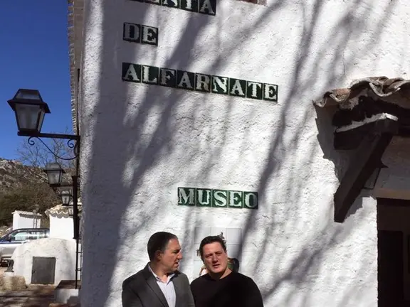 Placa sabor a Málaga en la venta de Alfarnate