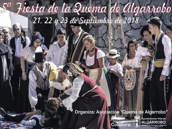 Cartel de la Quema de Algarrobo