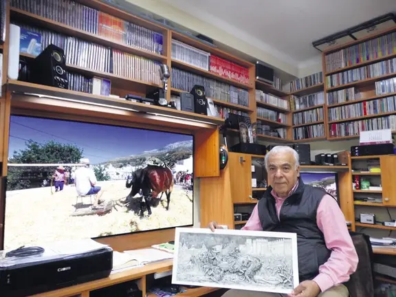 Claudio López en su estudio