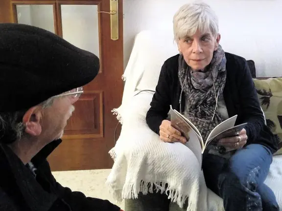 La autora con José Marcelo