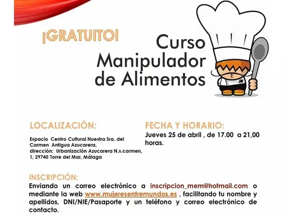Curso Manipulador de Alimentos Torre del Mar