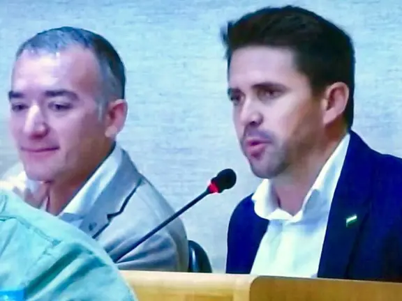 Pino y Segura en el pleno. Archivo