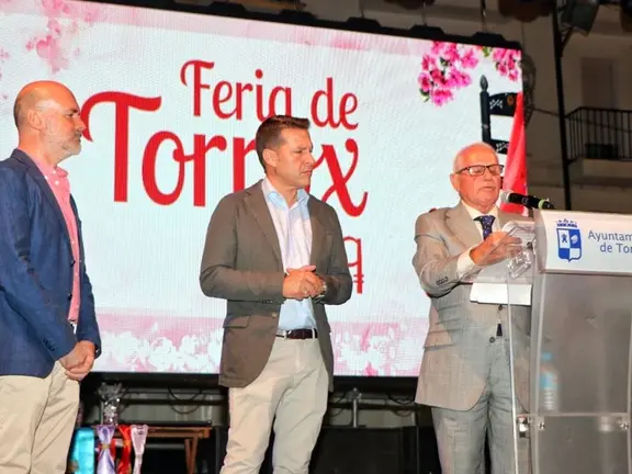 Félix Castán en un momento del pregón