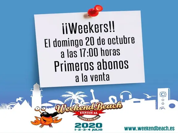 Cartel de venta de entradas
