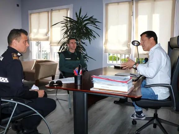 Reunión del alcalde con las fuerzas de seguridad