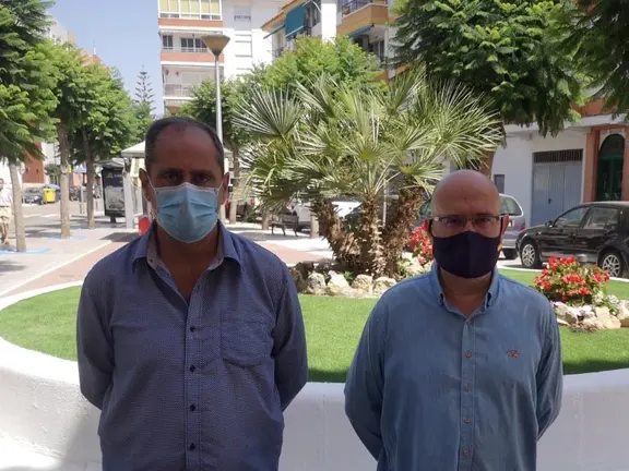 Ariza y Atencia en la glorieta