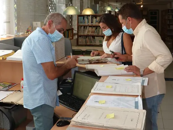 Medina y ruiz en el Archivo
