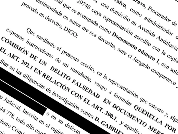 La denuncia presentada