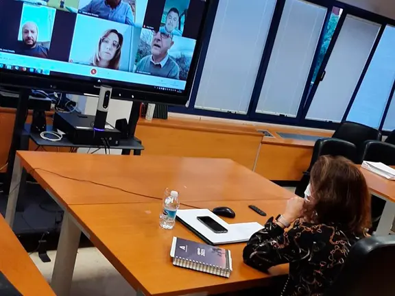 La delegada de Salud con los alcaldes de la zona