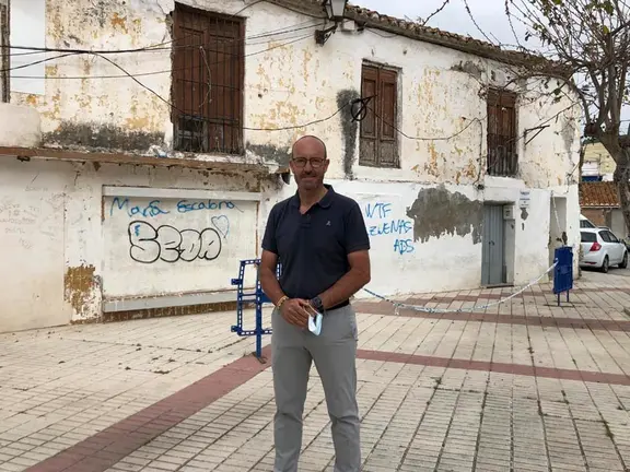 Luis García en la zona