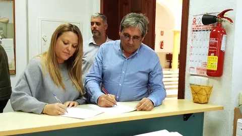 Elena Aguilar y Sergio Antonio Díaz