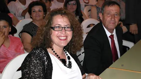 María José Caravaca junto al anterior alcalde andalucista, Javier López. foto, Facebook.