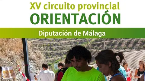 Cartel del XV circuito provincial de orientacion