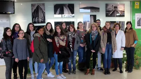 Estudiantes en el hospital comarcal