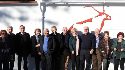 Descubridoresen el 58 aniversario Cueva de Nerja