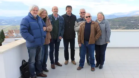Juan Marín y Mario Blancke con la Junta Directiva de SOHA