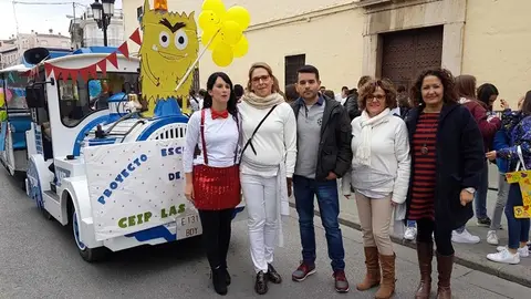 García en la Cabalgata de la Paz
